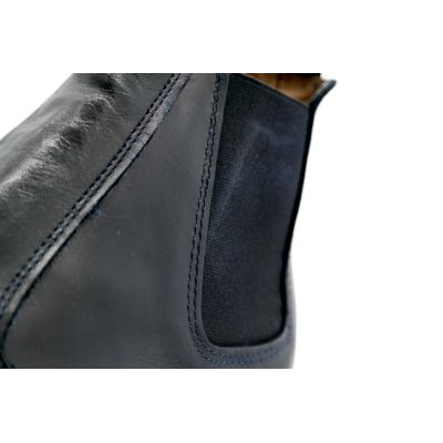 SB 3012 Buty męskie sztyblety skóra wysokie granatowe | Sklep GriShop.eu | Obuwie