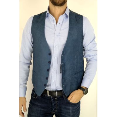 GIOVANNI PERA bezrękawnik, kamizelka męska kolorowa wesoła casual pieczątki VISA K203 | Sklep GriShop.eu | Kamizelki