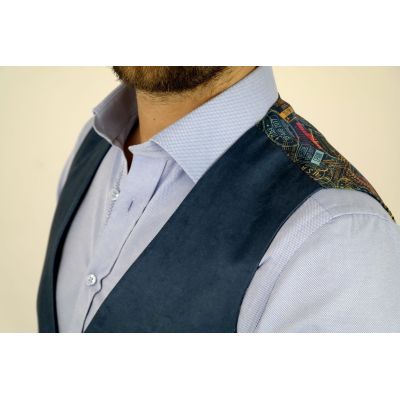 GIOVANNI PERA bezrękawnik, kamizelka męska kolorowa wesoła casual pieczątki VISA K203 | Sklep GriShop.eu | Kamizelki