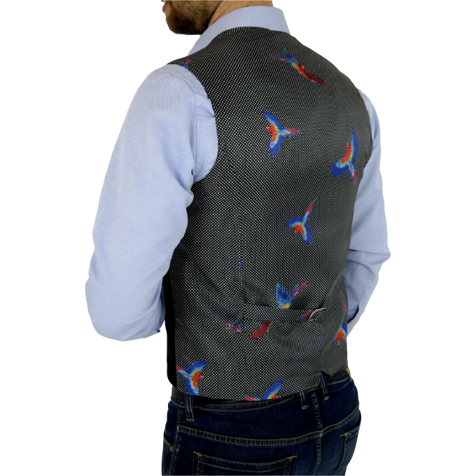 GIOVANNI PERA bezrękawnik, kamizelka męska kolorowa casual PAPUGI K012 | Sklep GriShop.eu | Kamizelki