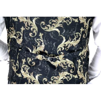 GIOVANNI PERA bezrękawnik, kamizelka męska elegancka złoto glamour K205 GLAM | Sklep GriShop.eu | Kamizelki