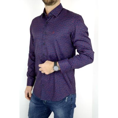 DANIEL BESSI Koszula męska fb269 efekt jedwabiu | Sklep GriShop.eu | Koszule