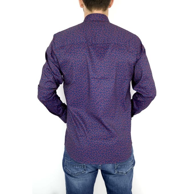 DANIEL BESSI Koszula męska fb269 efekt jedwabiu | Sklep GriShop.eu | Koszule