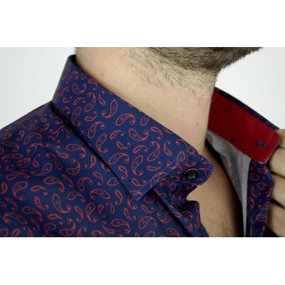 DANIEL BESSI Koszula męska fb269 efekt jedwabiu | Sklep GriShop.eu | Koszule