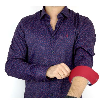 DANIEL BESSI Koszula męska fb269 efekt jedwabiu | Sklep GriShop.eu | Koszule