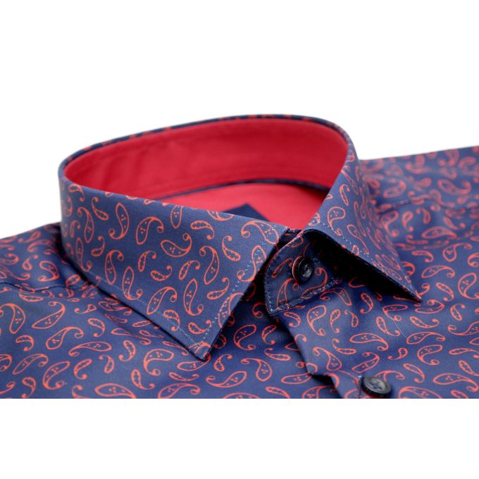 DANIEL BESSI Koszula męska fb269 efekt jedwabiu | Sklep GriShop.eu | Koszule