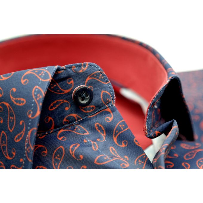 DANIEL BESSI Koszula męska fb269 efekt jedwabiu | Sklep GriShop.eu | Koszule