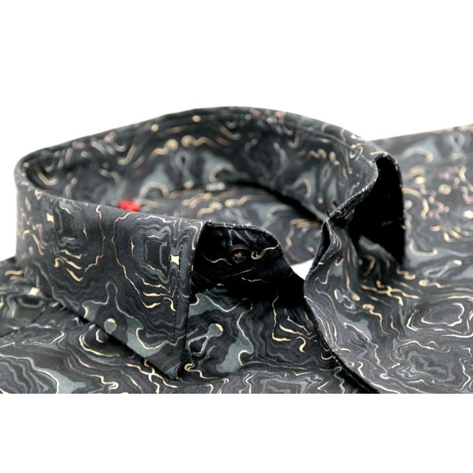 GIOVANNI PERA Koszula męska GP43 słoje ciemna kolorowa | Sklep GriShop.eu | Koszule