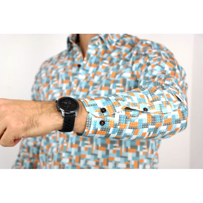 GIOVANNI PERA Koszula męska GP44 klocki lego kolorowa | Sklep GriShop.eu | Koszule