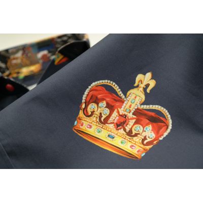 DANIEL BESSI Koszula męska fb603 granatowa korona król kolorowa | Sklep GriShop.eu | Koszule