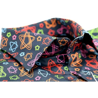 TANCREDO Koszula męska TN09 granatowa, kolorowe gwiazdki | Sklep GriShop.eu | Koszule