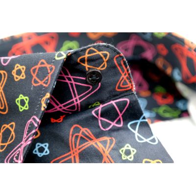 TANCREDO Koszula męska TN09 granatowa, kolorowe gwiazdki | Sklep GriShop.eu | Koszule