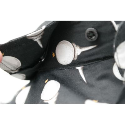 TANCREDO Koszula męska TN12 czarna w piłeczki do golfa | Sklep GriShop.eu | Koszule