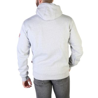 GEOGRAPHICAL NORWAY Bluza męska szara z kapturem BLGN4 | Grishop | Bluzy