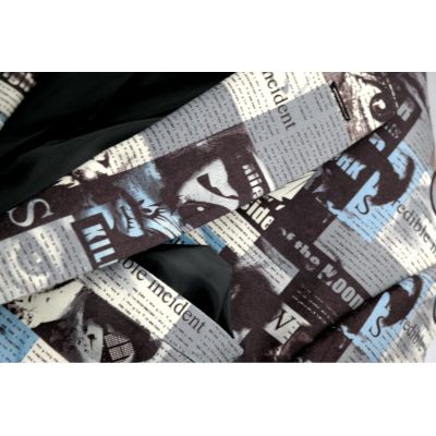 GIOVANNI PERA Marynarka męska napisy gazeta D406 magazyn | Sklep GriShop.eu | Marynarki