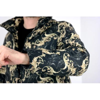 GIOVANNI PERA Kurtka męska czarno-złota glamour | Sklep GriShop.eu | Kurtki