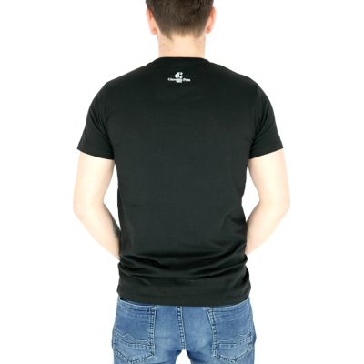 GIOVANNI PERA T-shirt męski czarny serek TGP50 rock | Sklep GriShop.eu | Koszulki