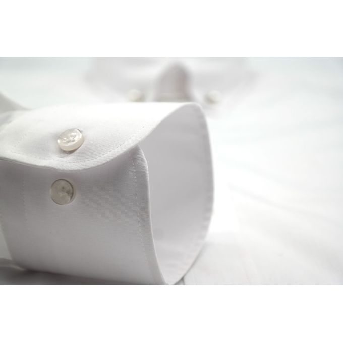 DANIEL BESSI Koszula męska fb002P biała z ozdobą przy kołnierzyku | Sklep GriShop.eu | Koszule