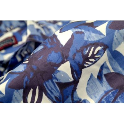 MCQUEEN Koszula męska kwiaty MC054 niebieskie | Sklep GriShop.eu | Koszule