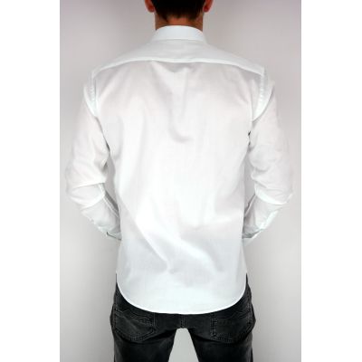 TANCREDO Koszula męska TN23 biała, gładka | Sklep GriShop.eu | Koszule