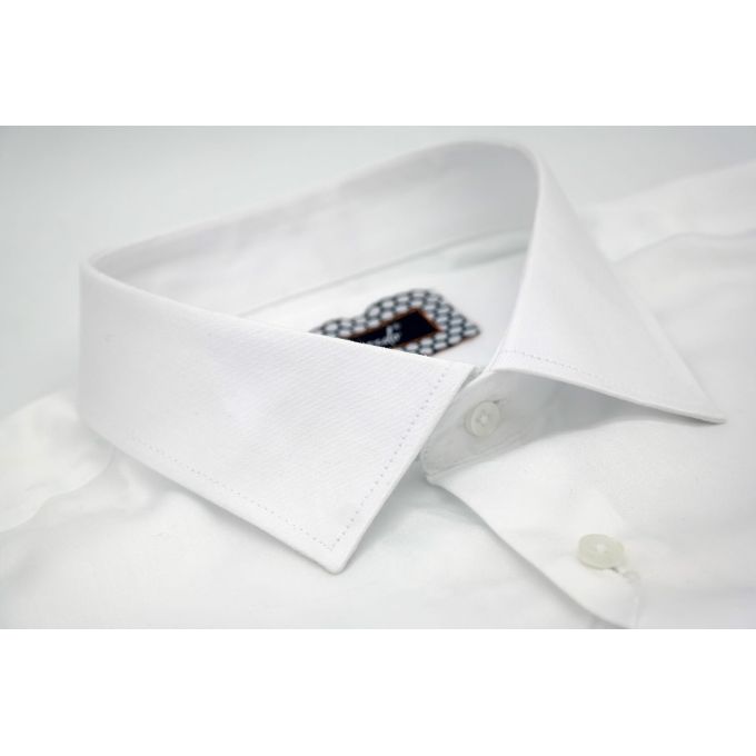 TANCREDO Koszula męska TN23 biała, gładka | Sklep GriShop.eu | Koszule
