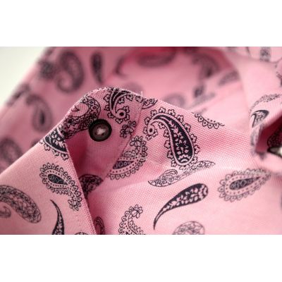 MCQUEEN Koszula męska różowa MC053 paisley | Sklep GriShop.eu | Koszule