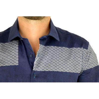 MCQUEEN Koszula męska MC060 granatowa | Sklep GriShop.eu | Koszule