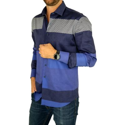 MCQUEEN Koszula męska MC060 granatowa | Sklep GriShop.eu | Koszule