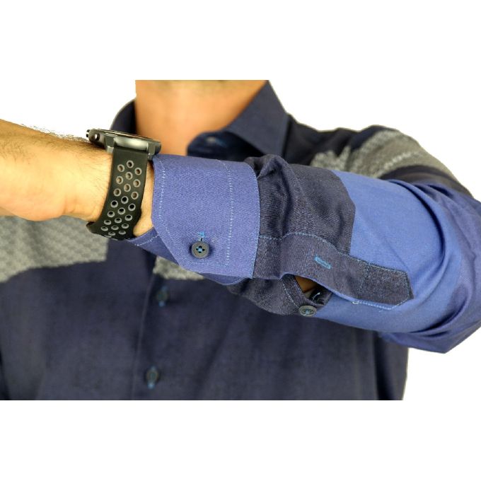 MCQUEEN Koszula męska MC060 granatowa | Sklep GriShop.eu | Koszule