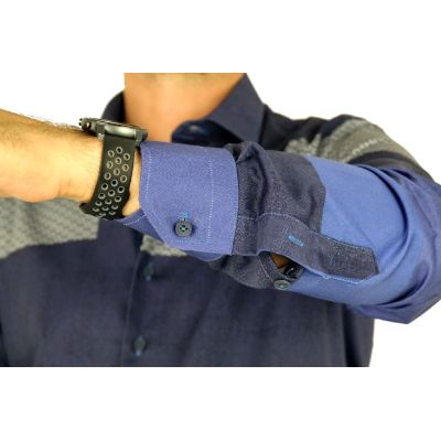 MCQUEEN Koszula męska MC060 granatowa | Sklep GriShop.eu | Koszule