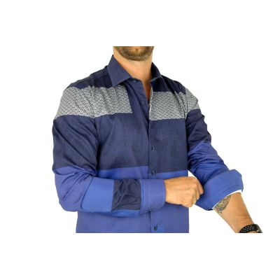 MCQUEEN Koszula męska MC060 granatowa | Sklep GriShop.eu | Koszule