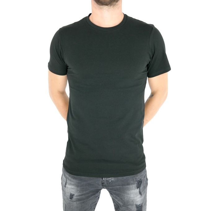 GIOVANNI PERA T-shirt męski czarny TGP108 gładki | Sklep GriShop.eu | Koszulki