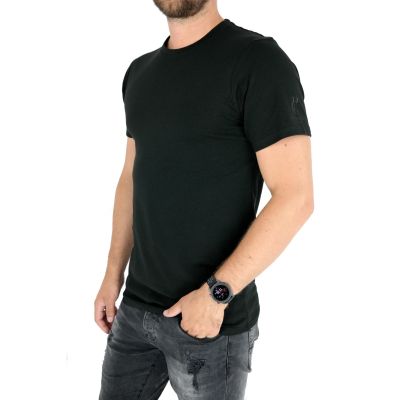 GIOVANNI PERA T-shirt męski czarny TGP108 gładki | Sklep GriShop.eu | Koszulki