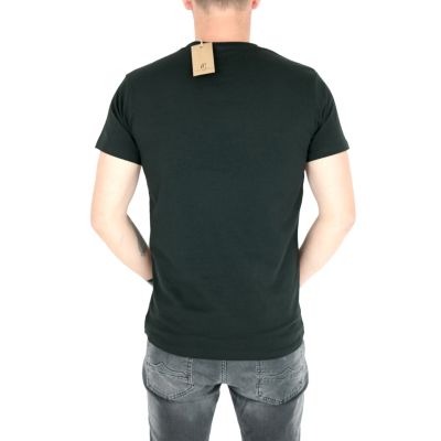 GIOVANNI PERA T-shirt męski czarny w serek TGP110 gładki | Sklep GriShop.eu | Koszulki