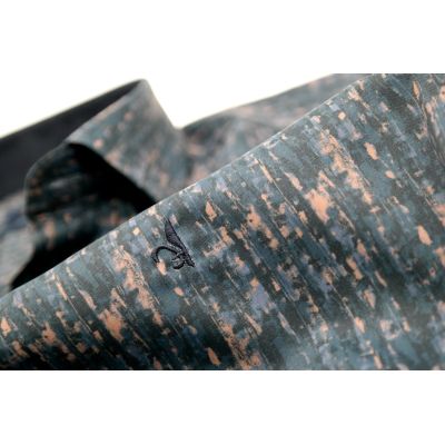 DANIEL BESSI Koszula męska fb551 granat brąz, efekt jedwabiu | Sklep GriShop.eu | Koszule