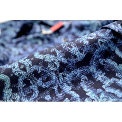 MCQUEEN Koszula męska granatowa MC071 niebieski wzór | Sklep GriShop.eu | Koszule