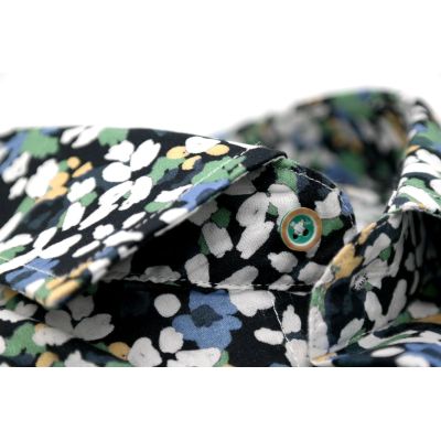 MCQUEEN Koszula męska MC065 kolorowa w kwiatki, styl malarski | Sklep GriShop.eu | Koszule