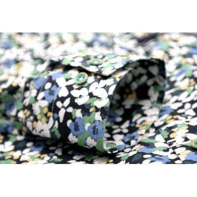 MCQUEEN Koszula męska MC065 kolorowa w kwiatki, styl malarski | Sklep GriShop.eu | Koszule