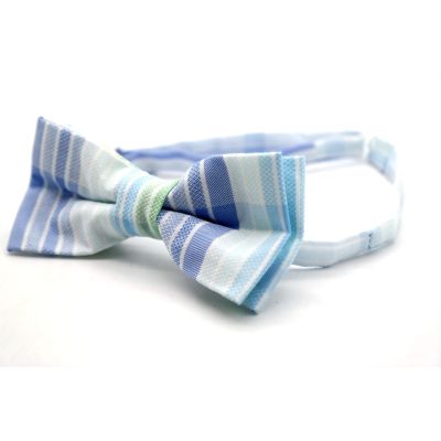 GIOVANNI PERA elegancka mucha muszka MUGP29 niebieska w paski | Sklep GriShop.eu | Galanteria i dodatki