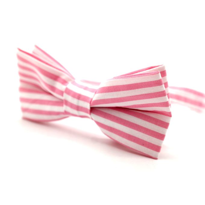 GIOVANNI PERA elegancka mucha muszka MUGP31 w paski, biały róż | Sklep GriShop.eu | Galanteria i dodatki
