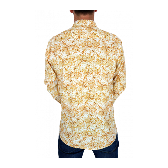 MCQUEEN Koszula męska MC068 żółte liście | Sklep GriShop.eu | Koszule