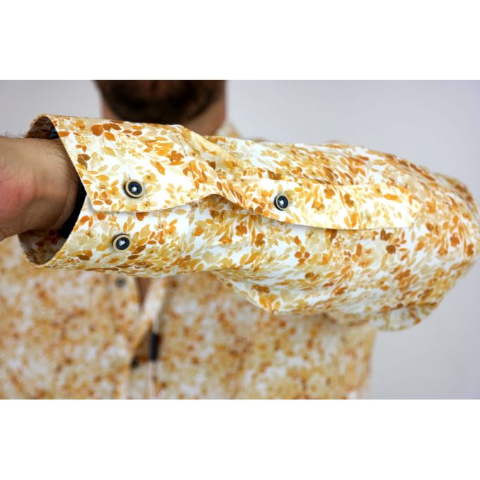 MCQUEEN Koszula męska MC068 żółte liście | Sklep GriShop.eu | Koszule