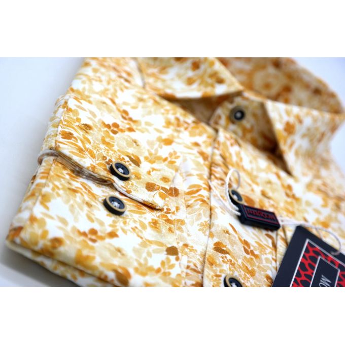 MCQUEEN Koszula męska MC068 żółte liście | Sklep GriShop.eu | Koszule