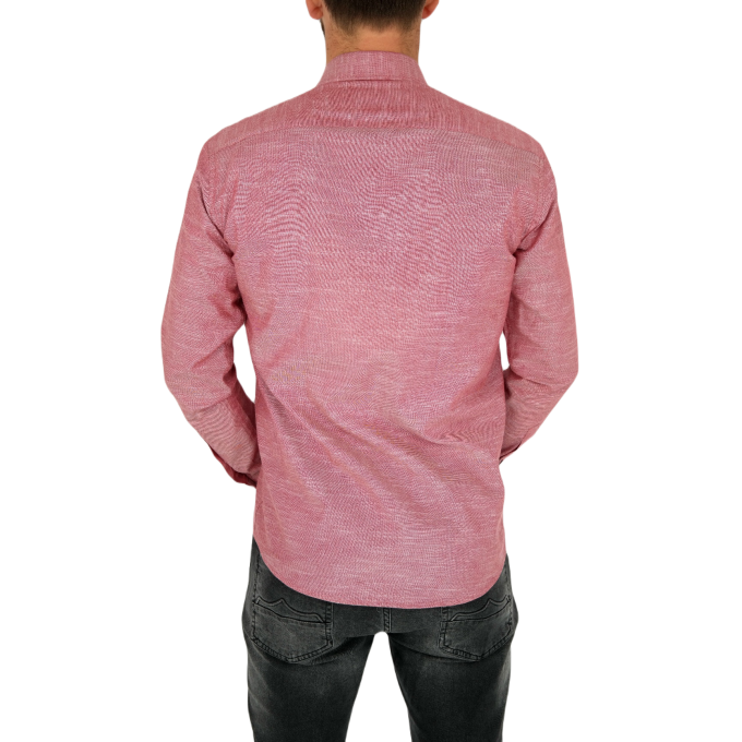 TANCREDO Koszula męska TN32 czerwona, melanż | Sklep GriShop.eu | Koszule