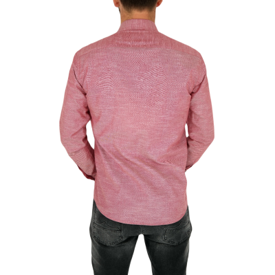 TANCREDO Koszula męska TN32 czerwona, melanż | Sklep GriShop.eu | Koszule