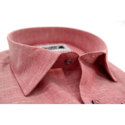 TANCREDO Koszula męska TN32 czerwona, melanż | Sklep GriShop.eu | Koszule