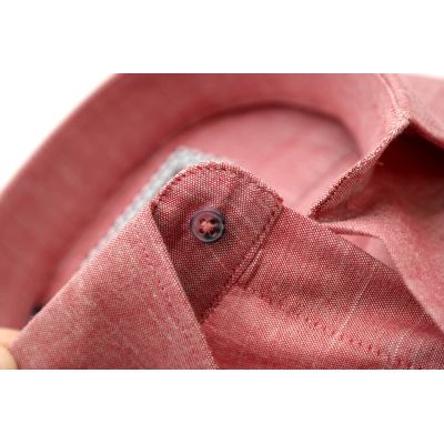 TANCREDO Koszula męska TN32 czerwona, melanż | Sklep GriShop.eu | Koszule