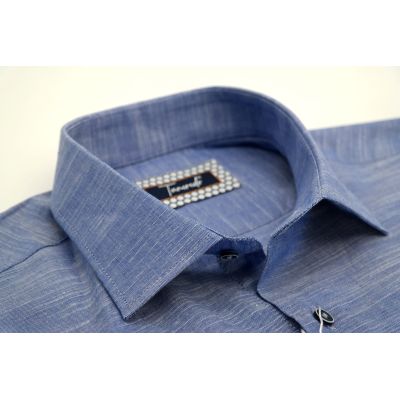 TANCREDO Koszula męska TN36 niebieska melanż | Sklep GriShop.eu | Koszule