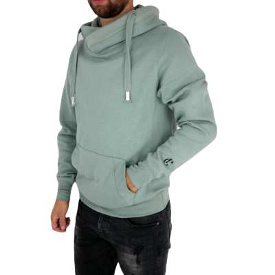 GIOVANNI PERA Bluza męska z kapturem B03 zielona | Sklep GriShop.eu | Bluzy