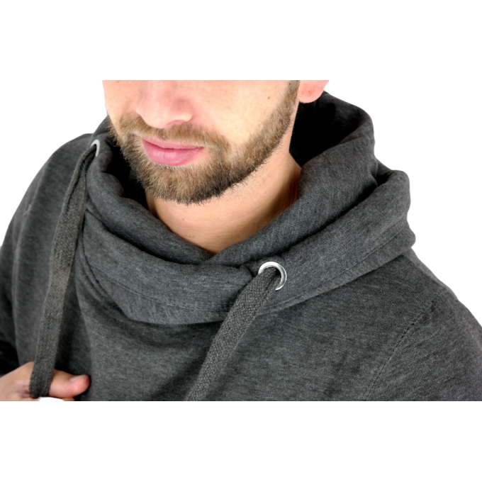 GIOVANNI PERA Bluza męska z kapturem B04 brąz, melanż | Sklep GriShop.eu | Bluzy